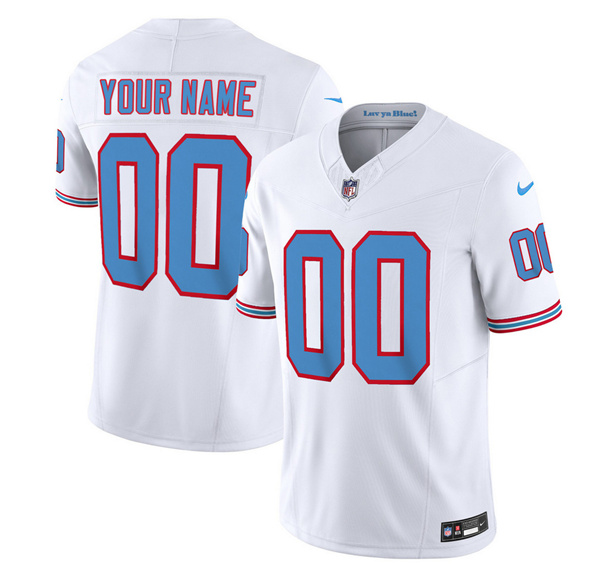 Men & Women & Youth Tennessee Titans Active Player Custom White 2023 F.U.S.E. Vapor Limited Throwback Football Stitched Jersey,We sell and wholesale Men & Women & Youth Tennessee Titans Active Player Custom White 2023 F.U.S.E. Vapor Limited Throwback Football Stitched Jersey on line form chian!